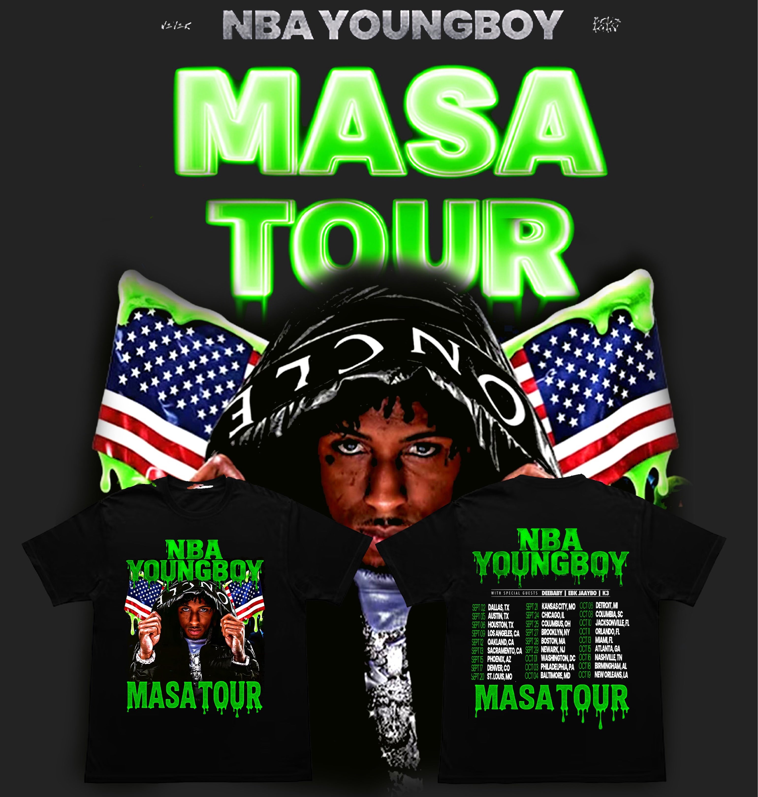 MASA Tour T-Shirt – YoungBoy Never Broke Again Online Store